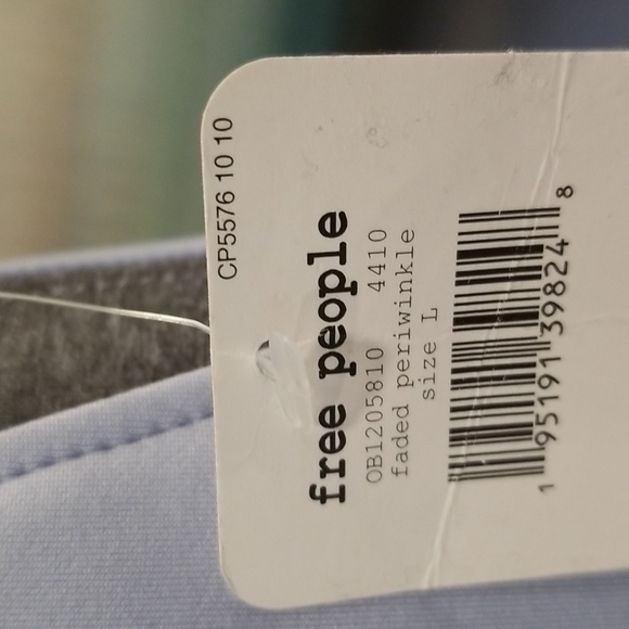 💕FREE PEOPLE MOVEMENT💕 Round the Block Jogger Faded Periwinkle Blue Large  NWT - Picture 11 of 14